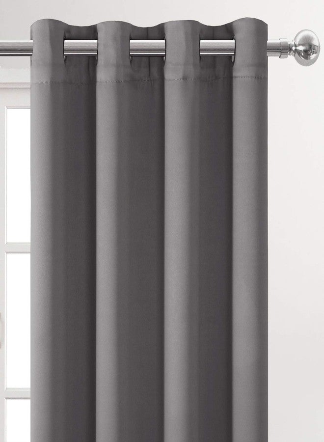 DWCN Grey Room Darkening Blackout Curtains, Thermal Light Blocking Drapes for Bedroom Living Room - W52 x L63 Inch Length, Set of 2 - Image 3